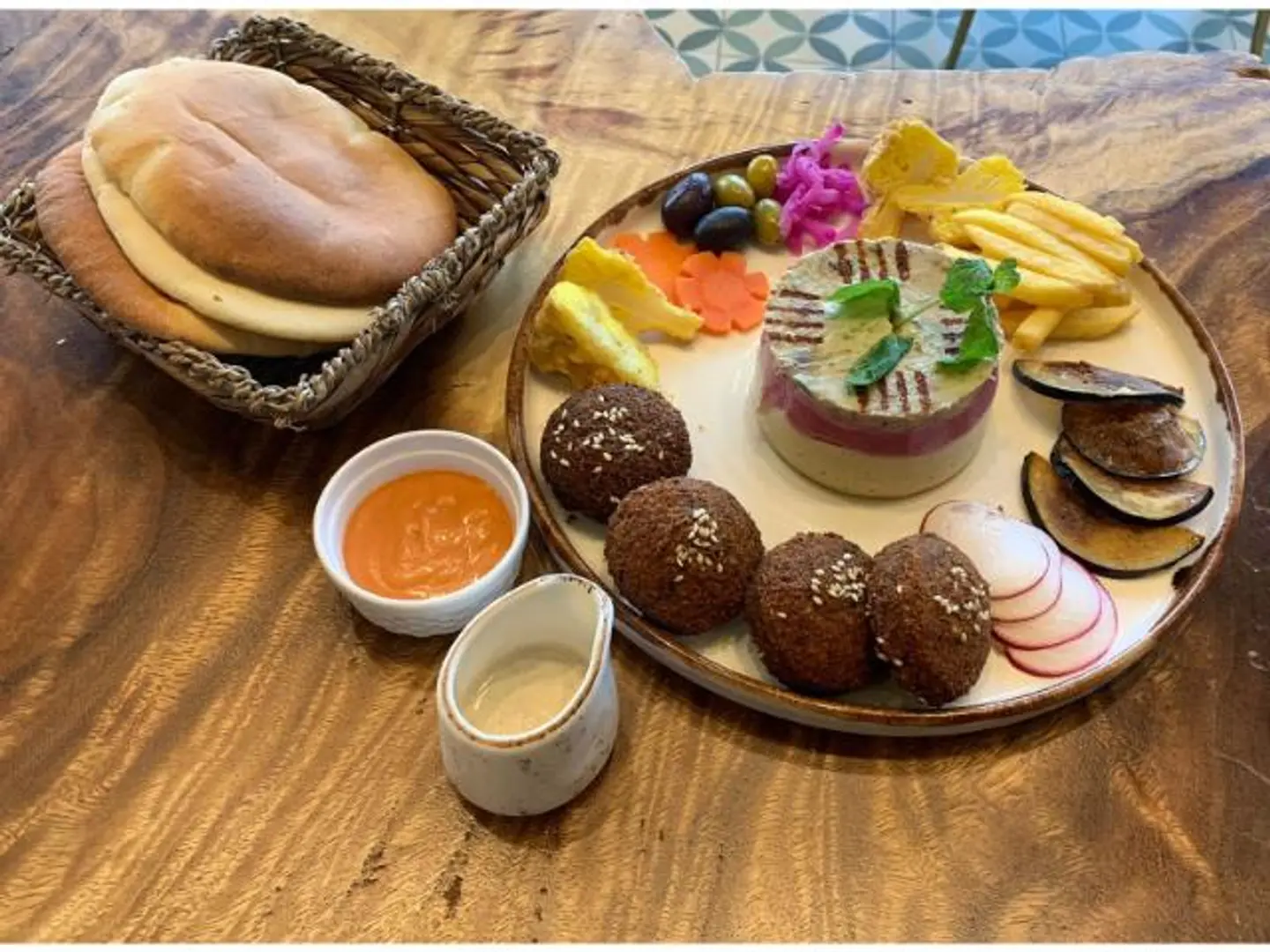 Rainbow Hummus & Falafel