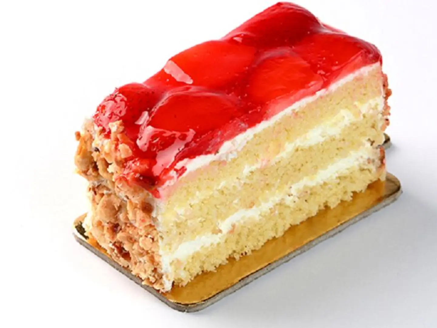 Strawberry Sauce Cake Slice2625