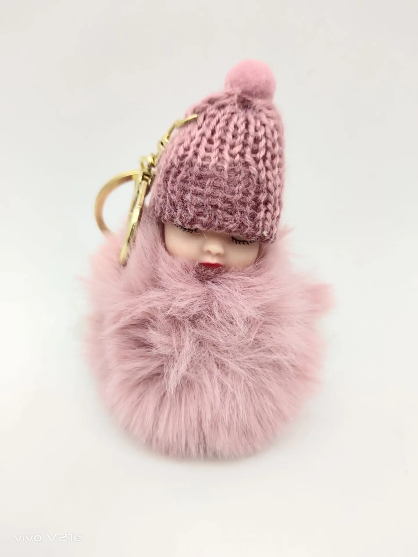 Doll Key Necklace, Pink Color 0265