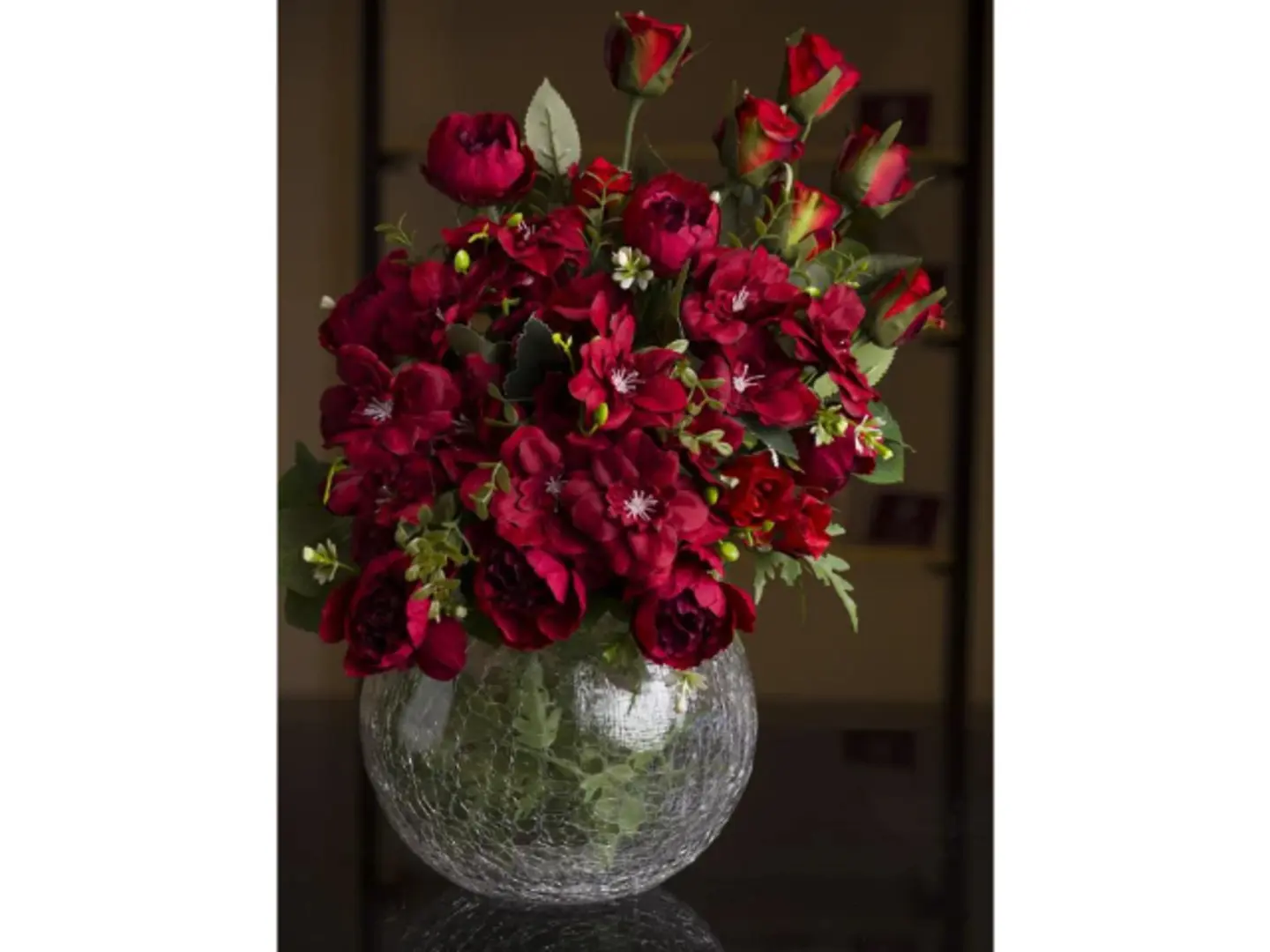 باقه احمر ناعمه صناعية