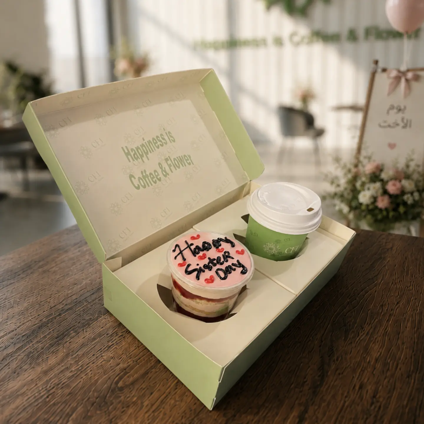 Sister’s Day Box Cupcake & Coffee