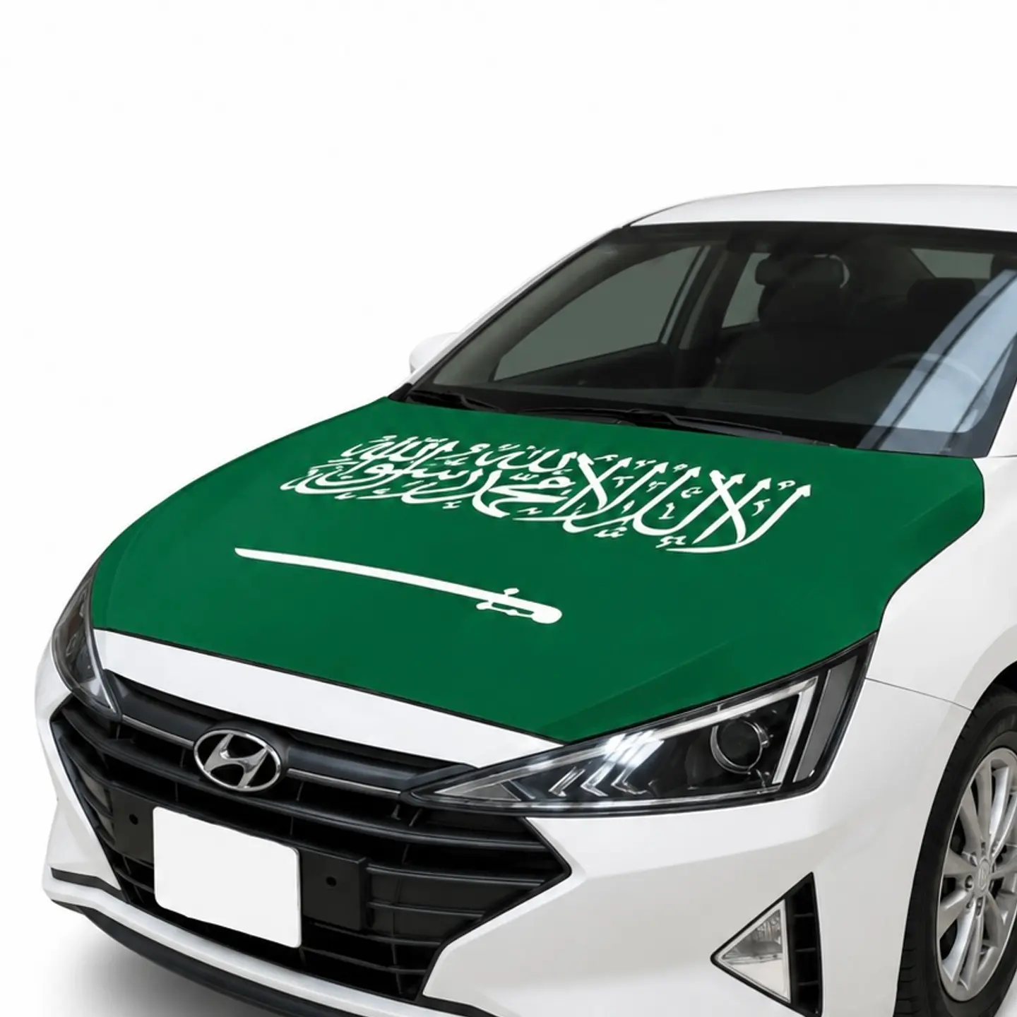 Saudi Arabia Flag Car Hood Cover