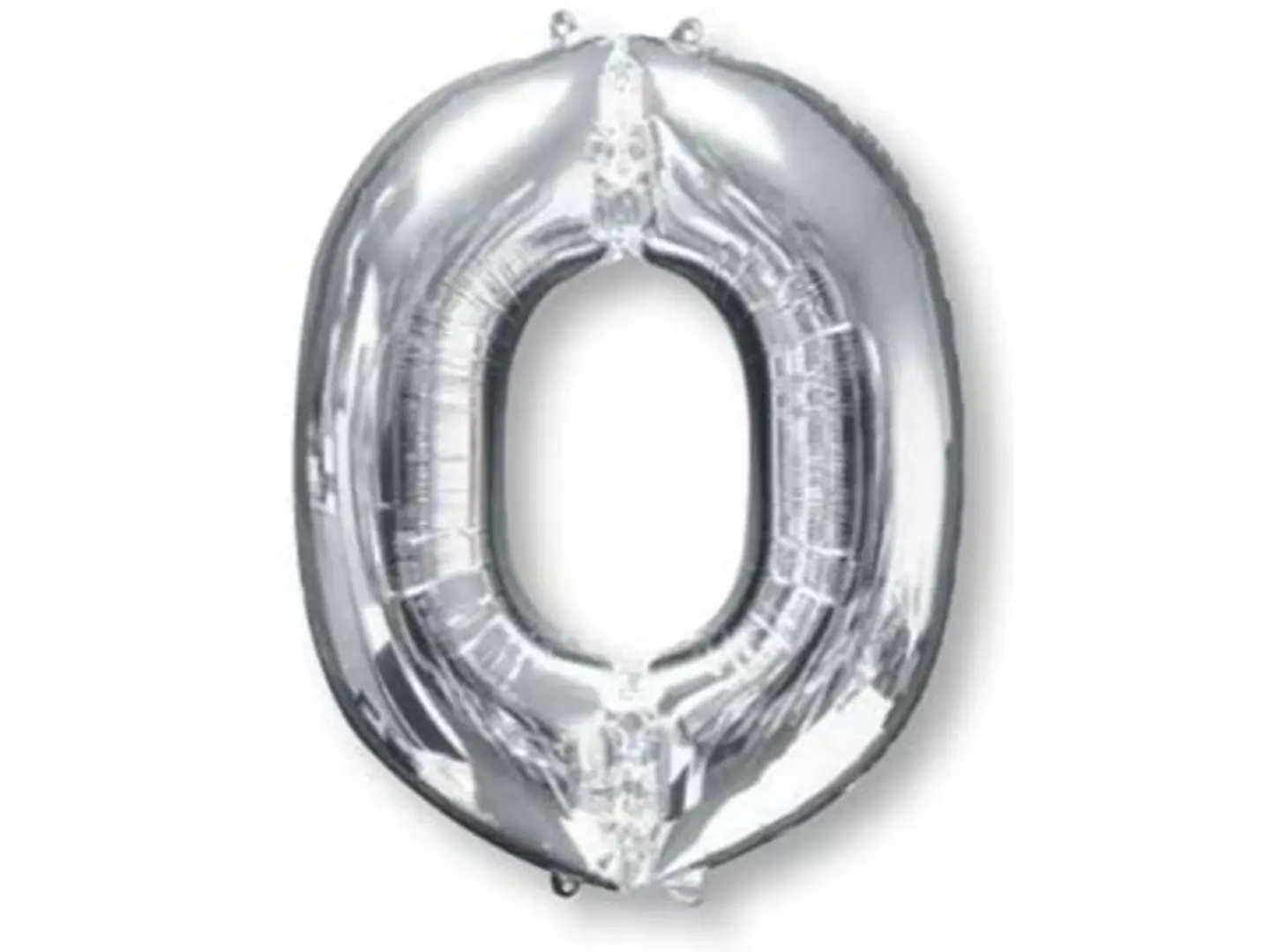 Silver O Balloon