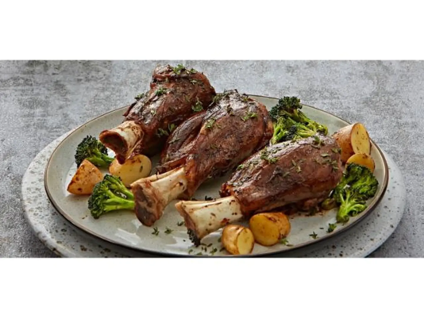 Oven Lamb Shank With Vegetables