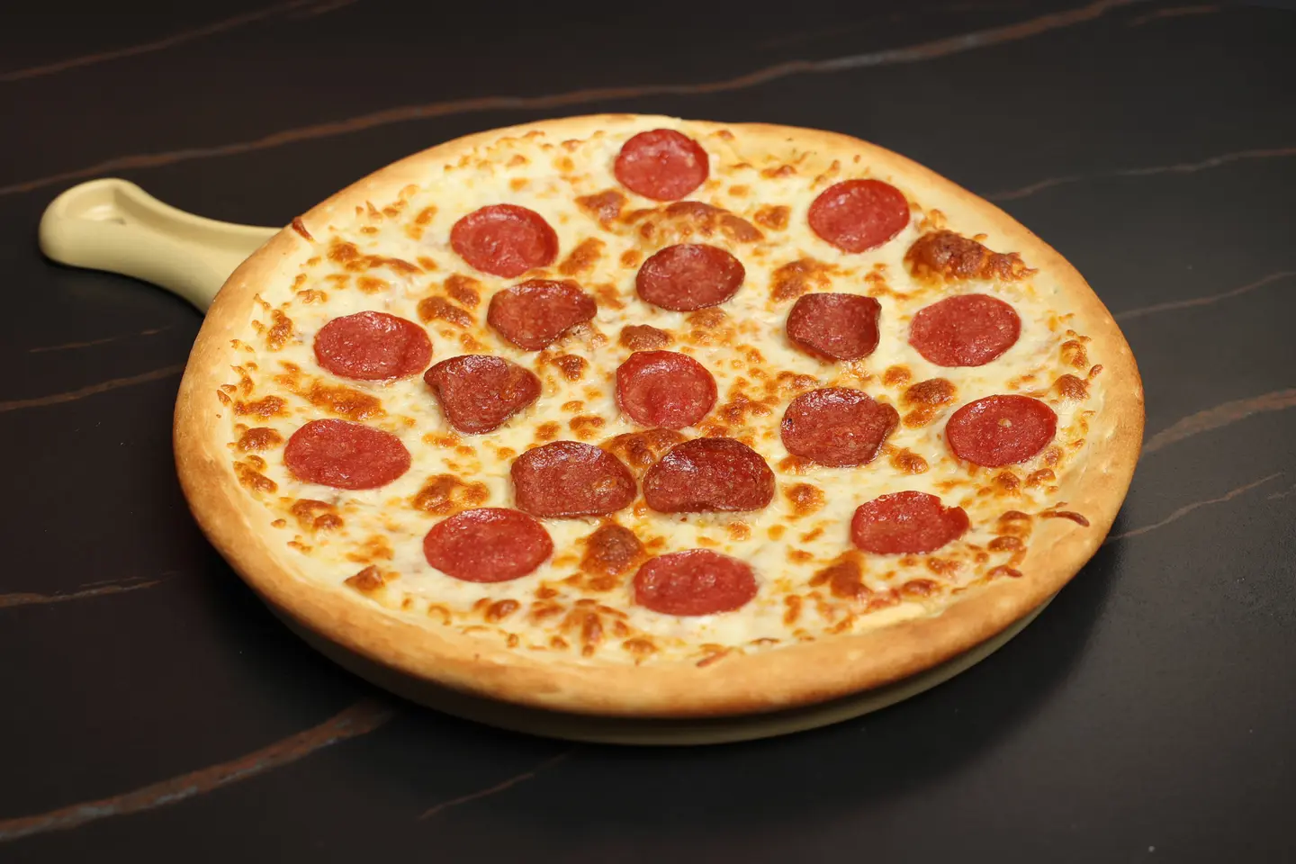 Pepperoni Pizza With Melted Cheese