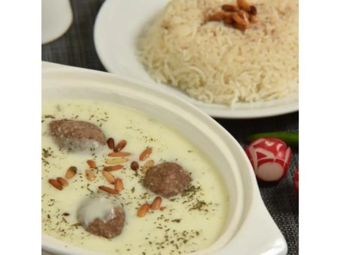 كبه لبنية مع ارز