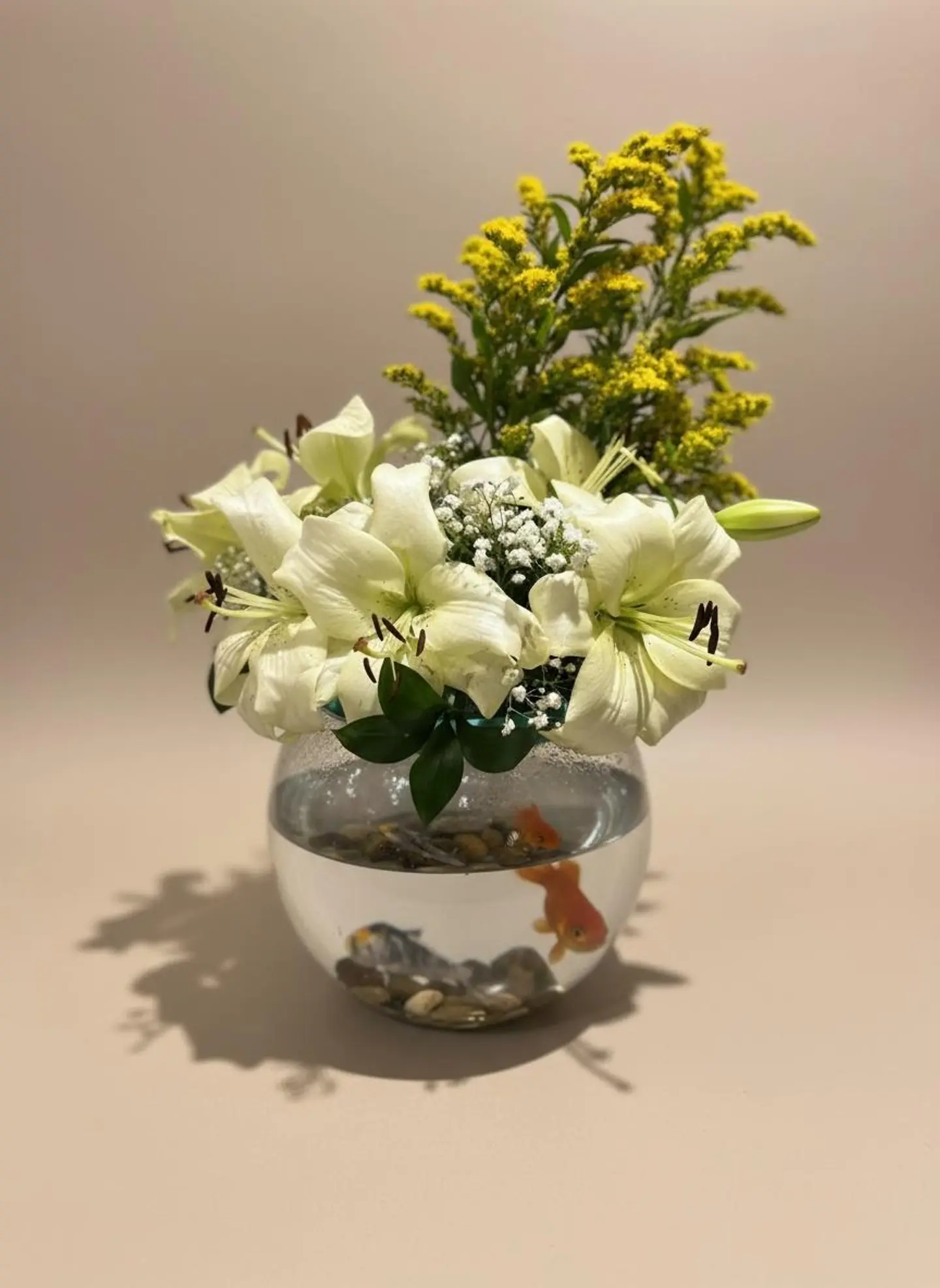 White Fish Vase