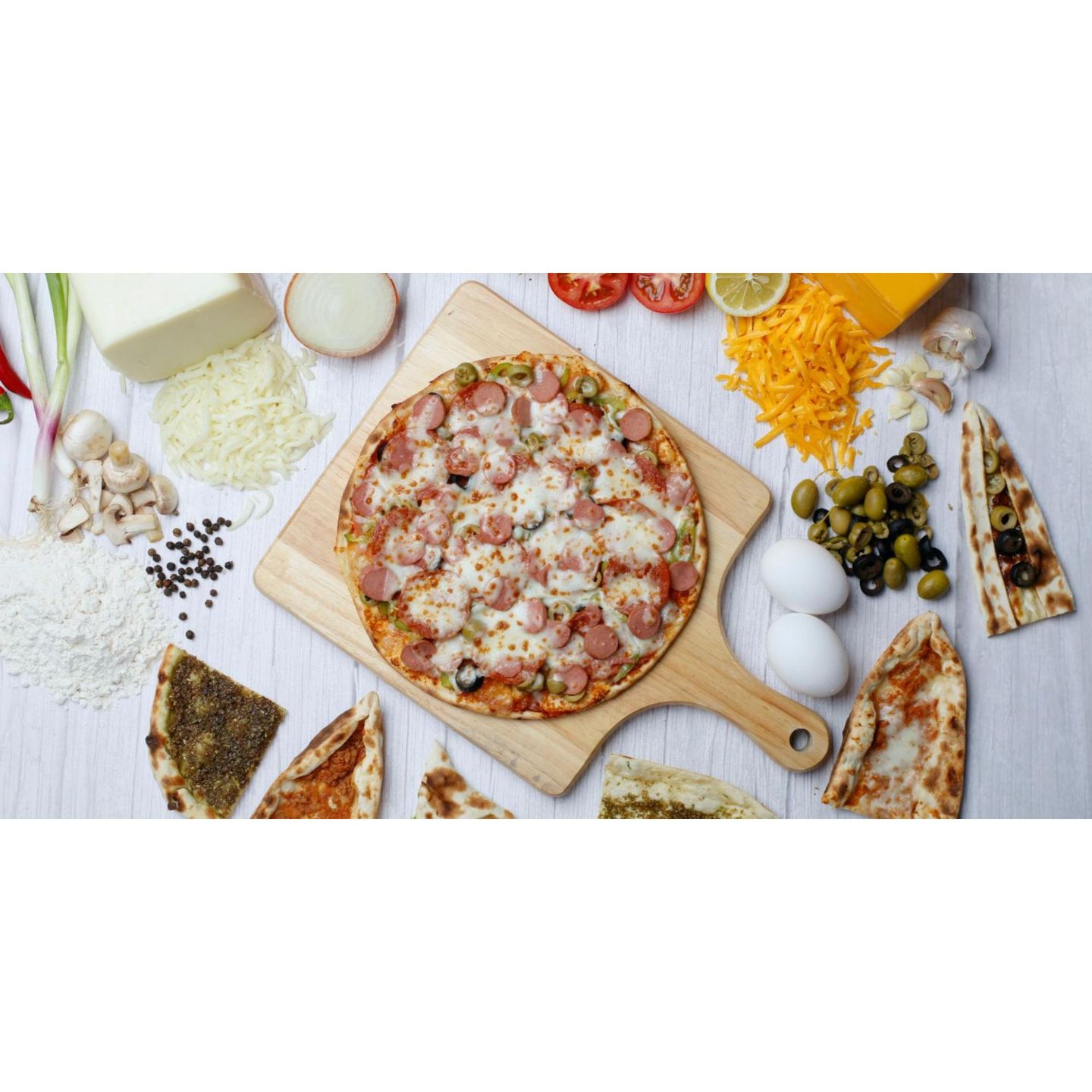 Plain Hot Dog Pizza