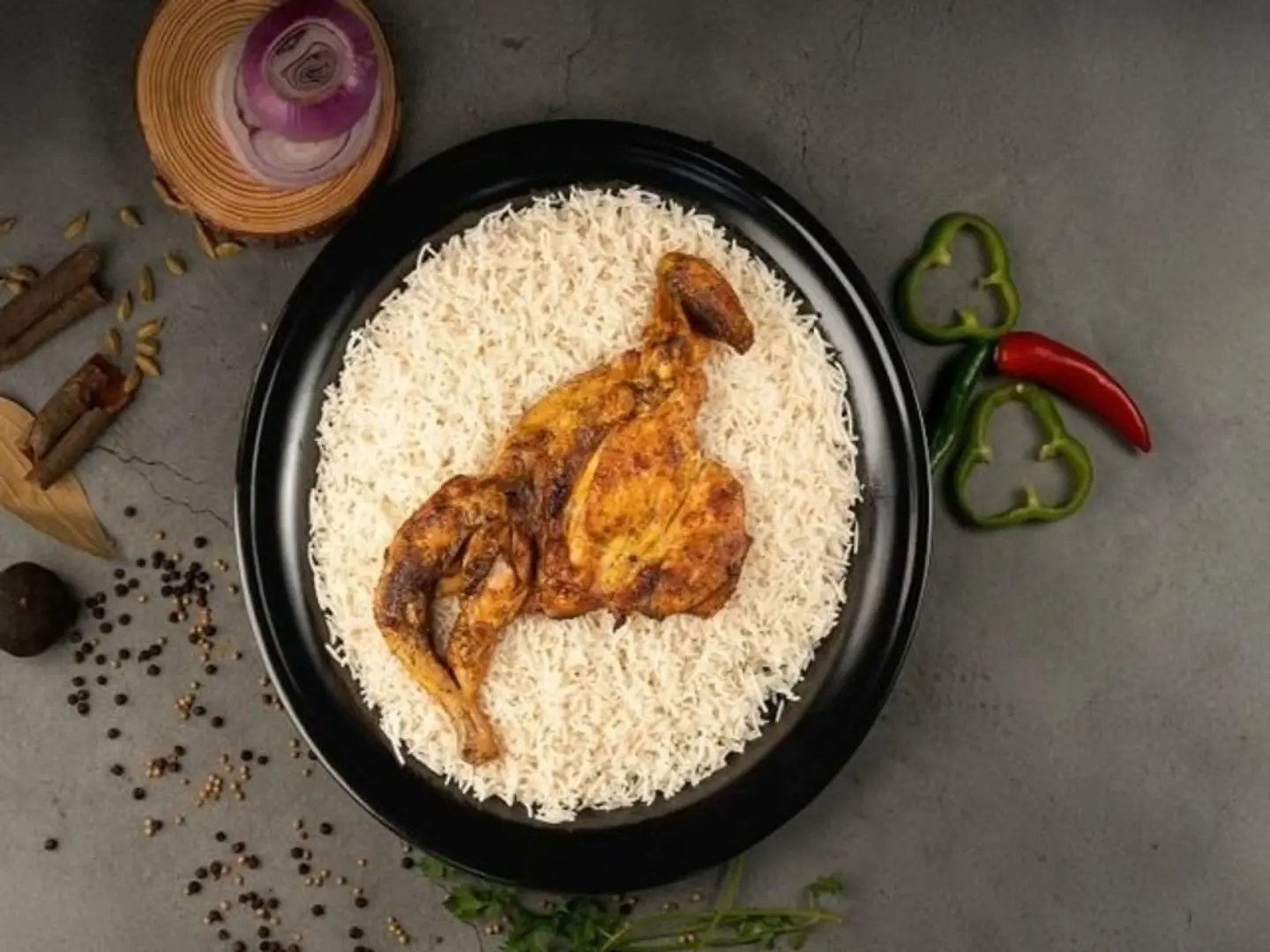 Half Madbi Chicken With Rice