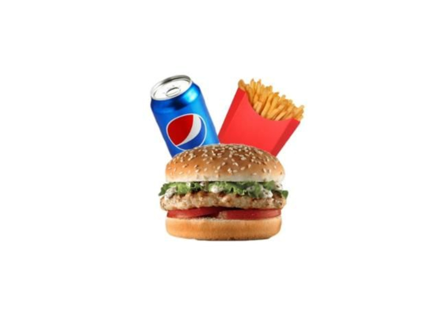 Grilled Chicken Burger Meal