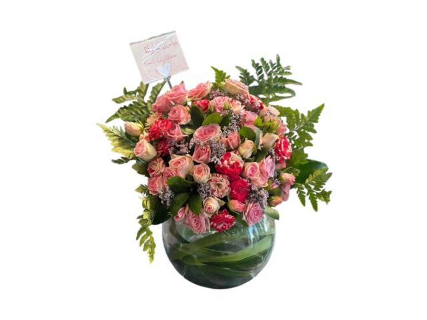 فازة شفاف دائرية