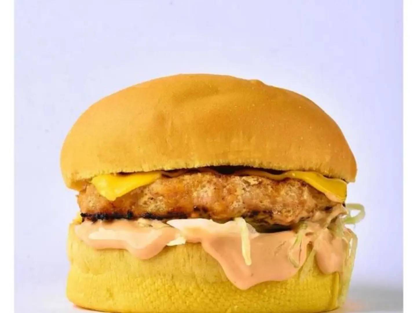 برجر دجاج خبز بطاطس