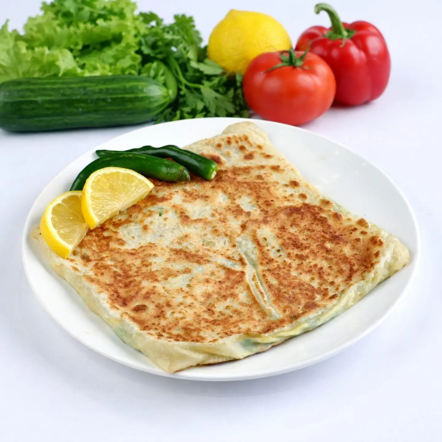 Mutabbak With Meat And Vegetables