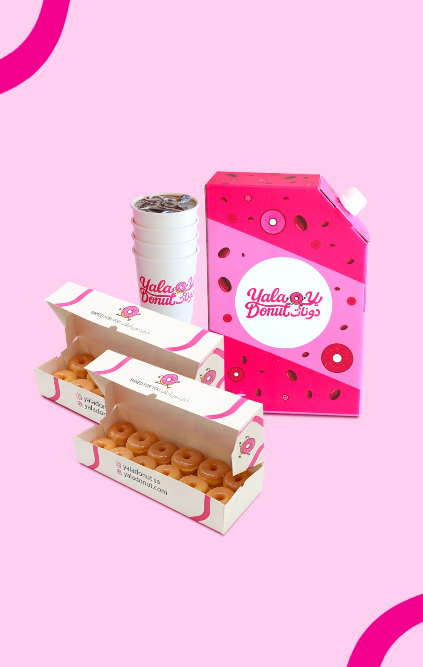 Glazed Mini 24 Pcs + Black Coffee 1 L