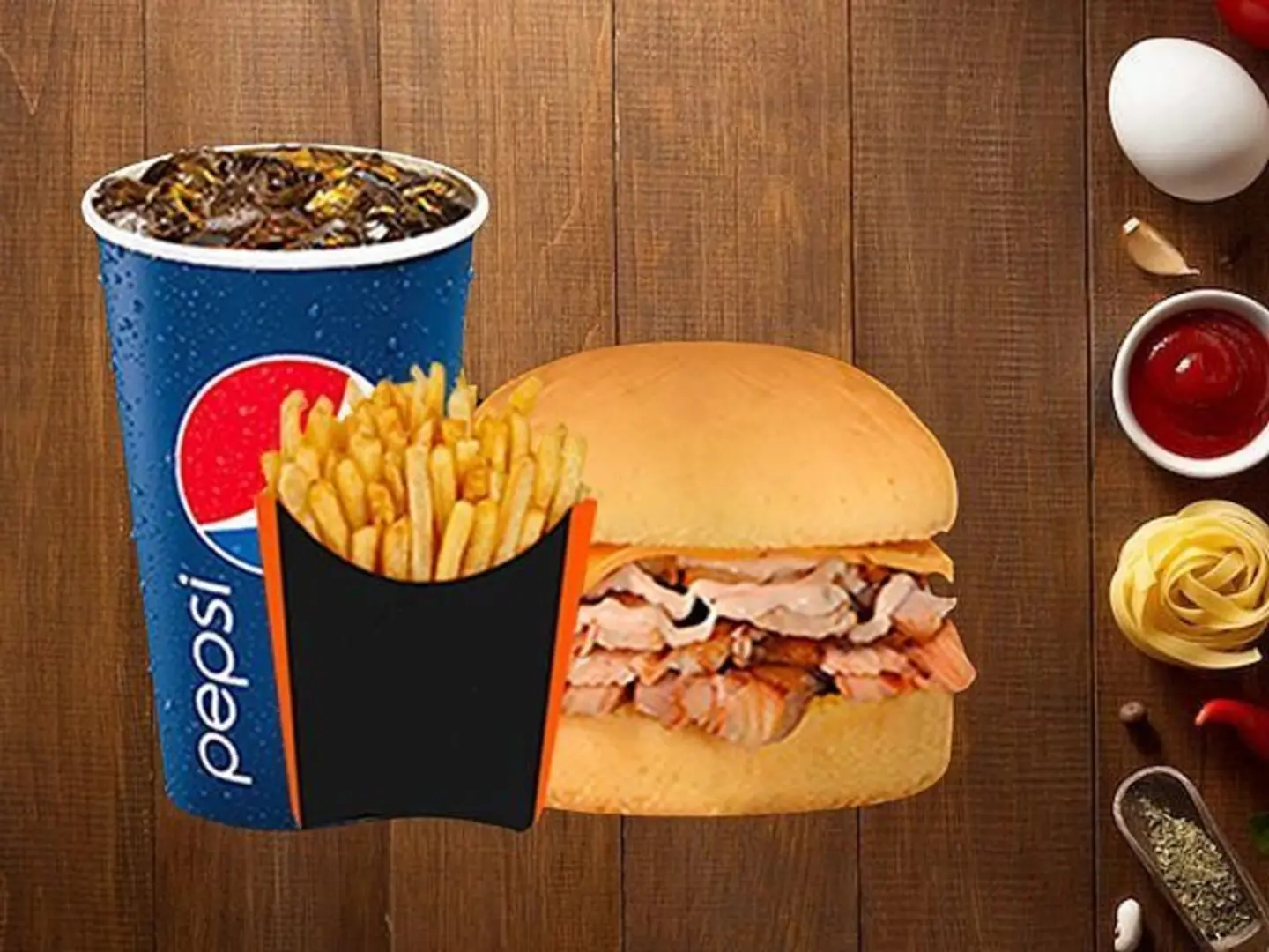 Shawarma Burger Meal