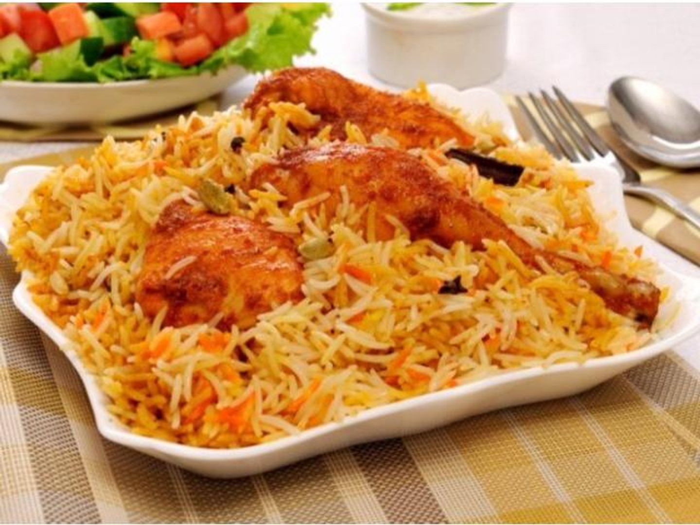 Grilled Chicken With Spiced Rice