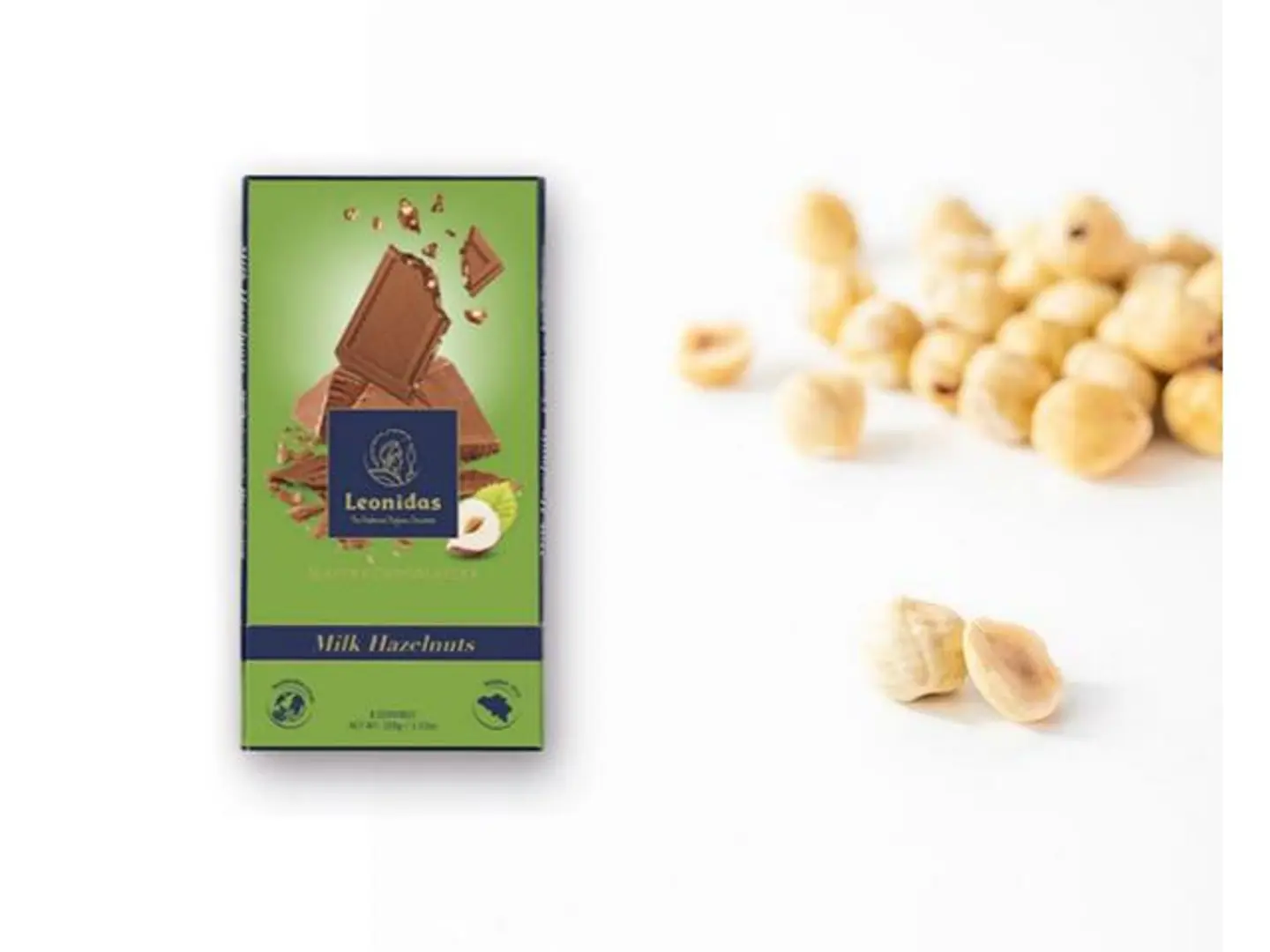 Milk Chocolate Bar Filled With Hazelnuts
