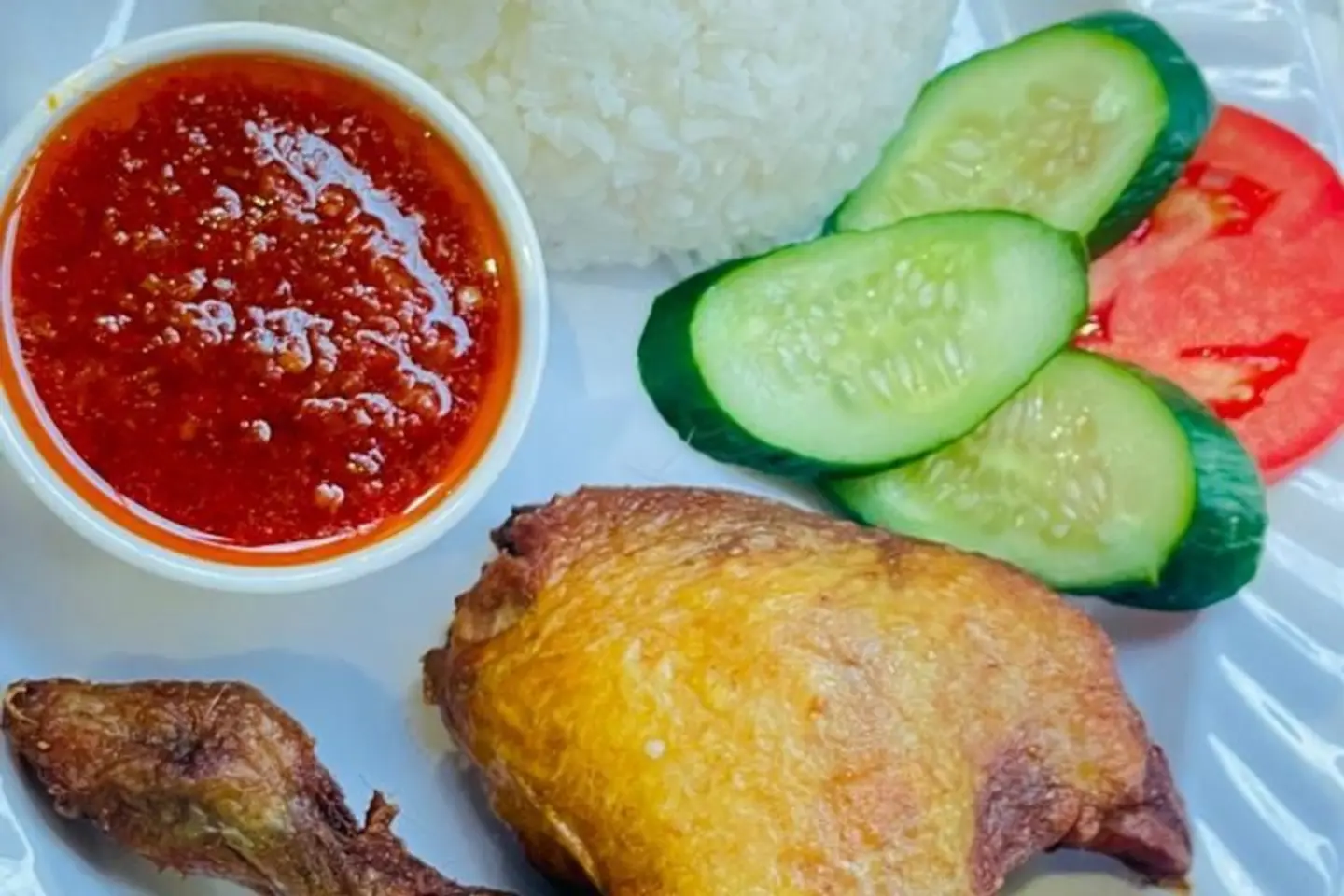 Fried Chicken With Rice