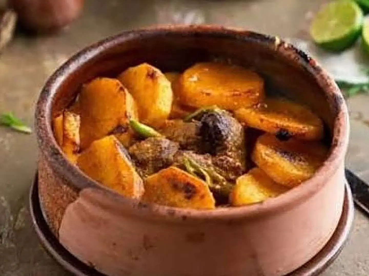 طاجن لحم بطاطس مع الرز