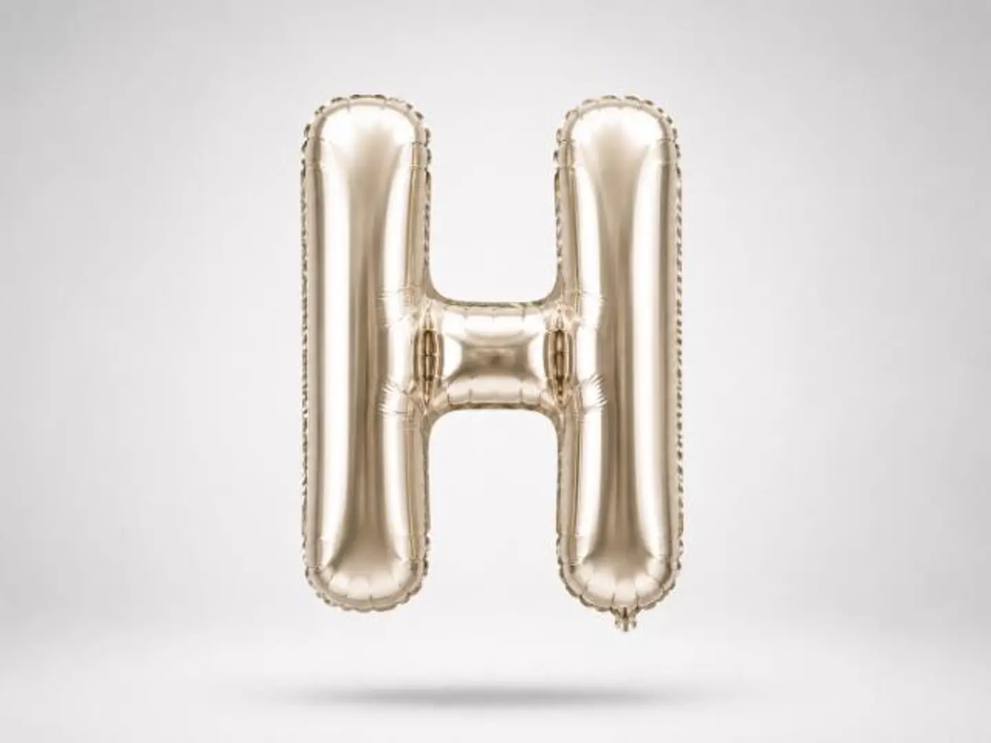 Silver Balloon Letter H