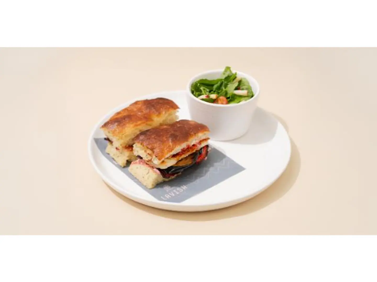 Halloumi Eggplant Focaccia