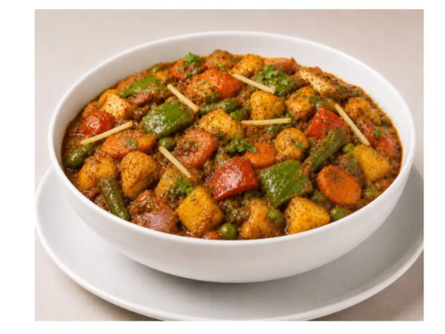 Mixed Vegetables In A Tawa