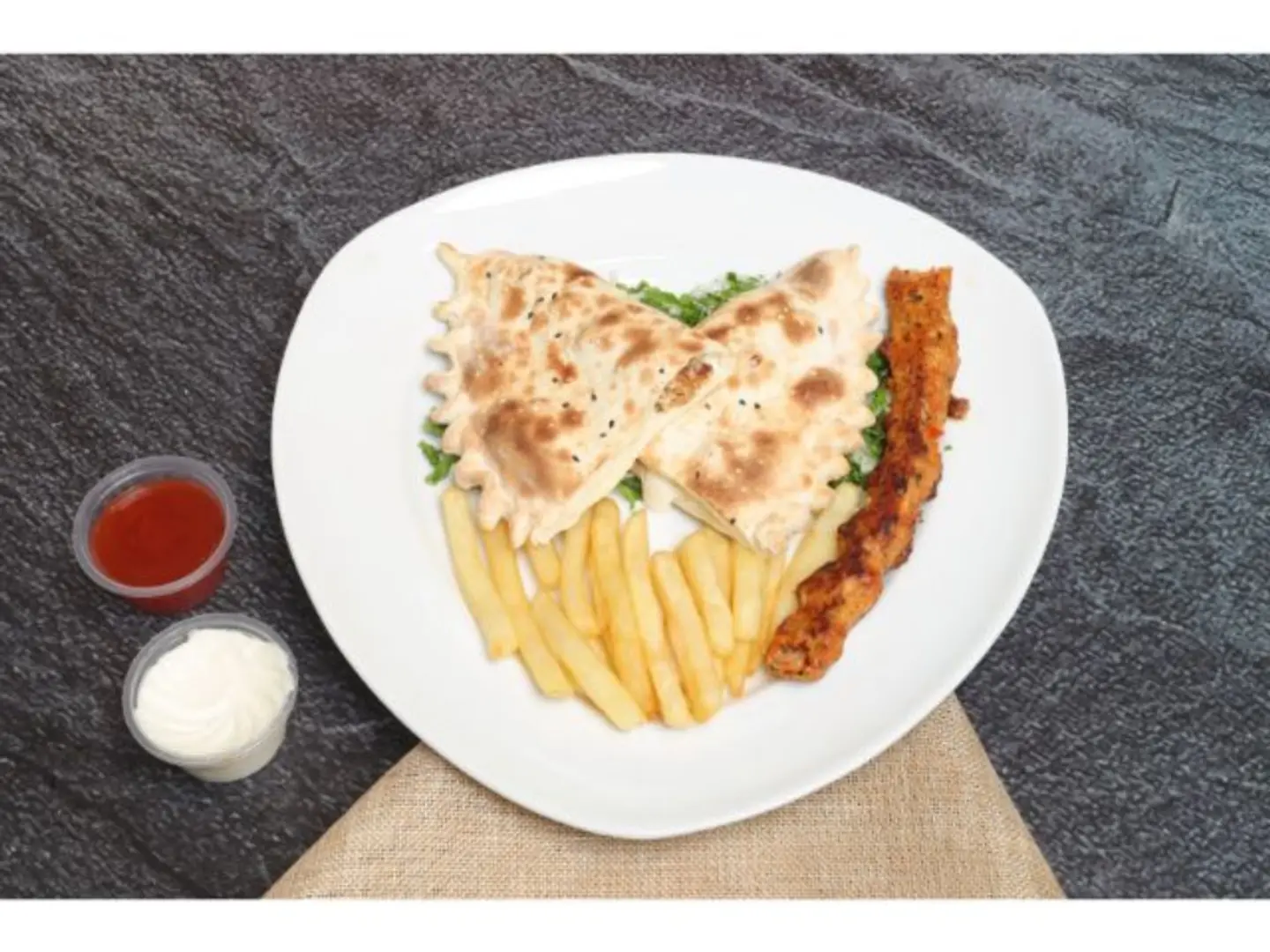 Chiken Kebab With Labneh