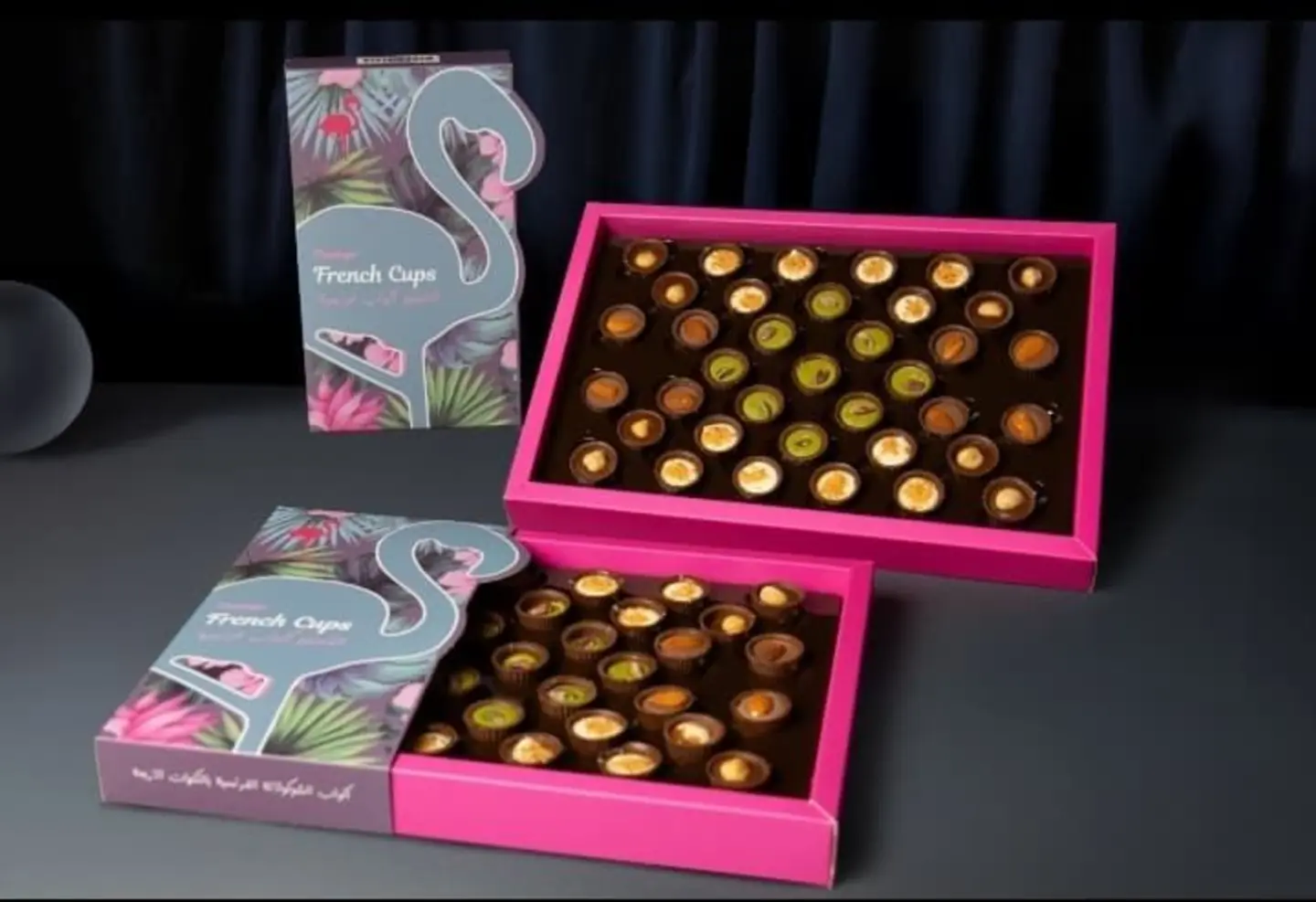 فلامينجو اكواب فرنسية ٤نكهات