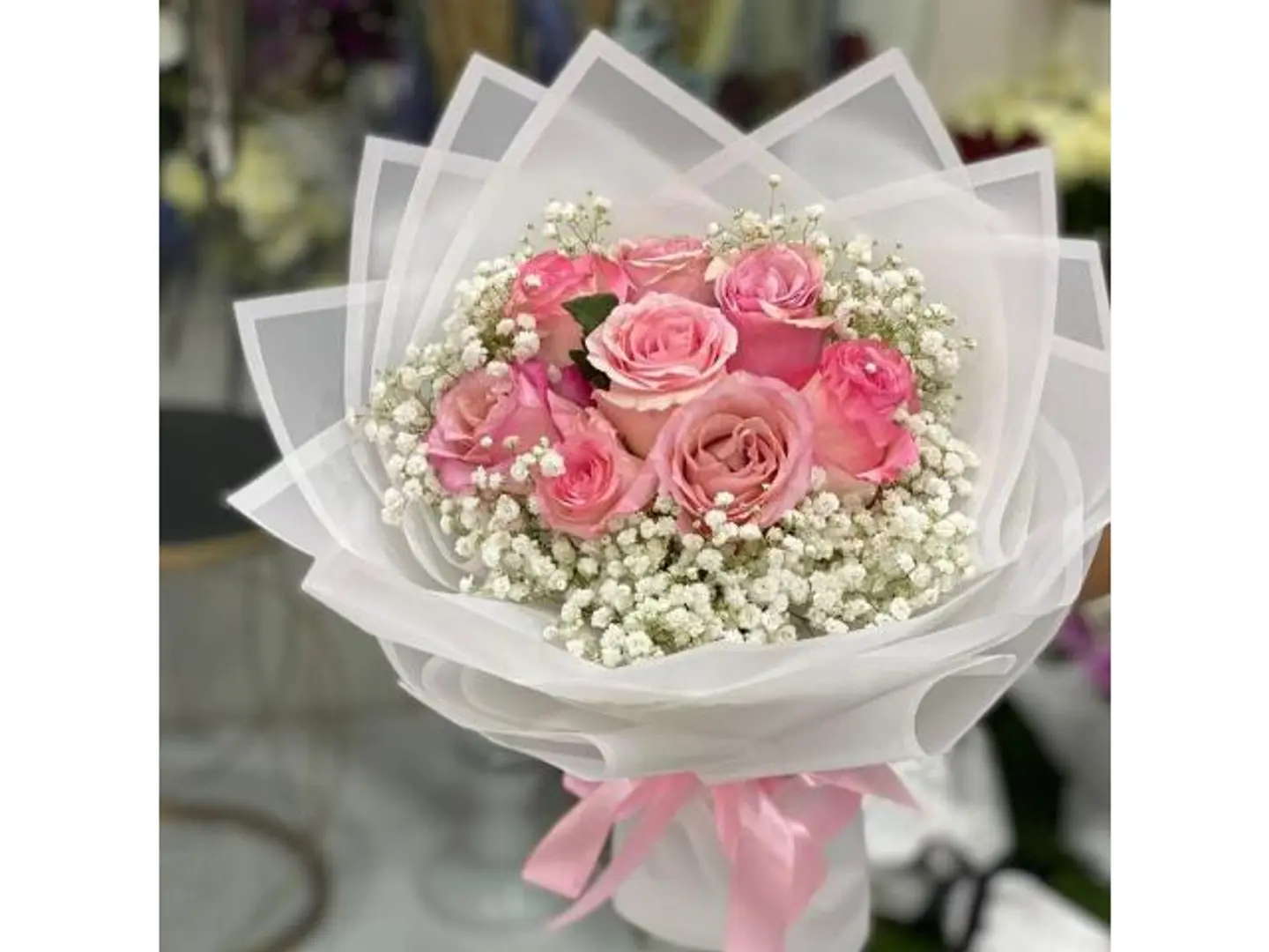 Rose & Gypsophila Bouquet