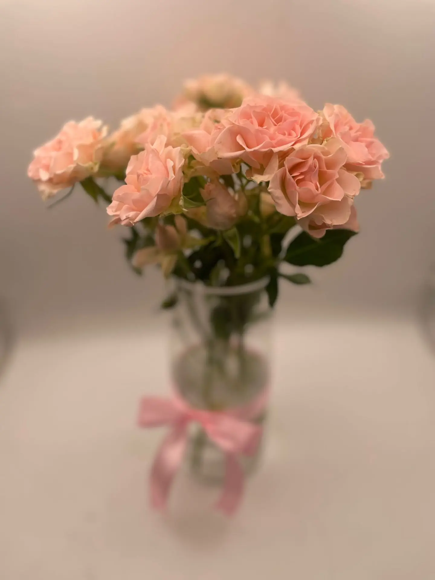 White Baby Rose Vase