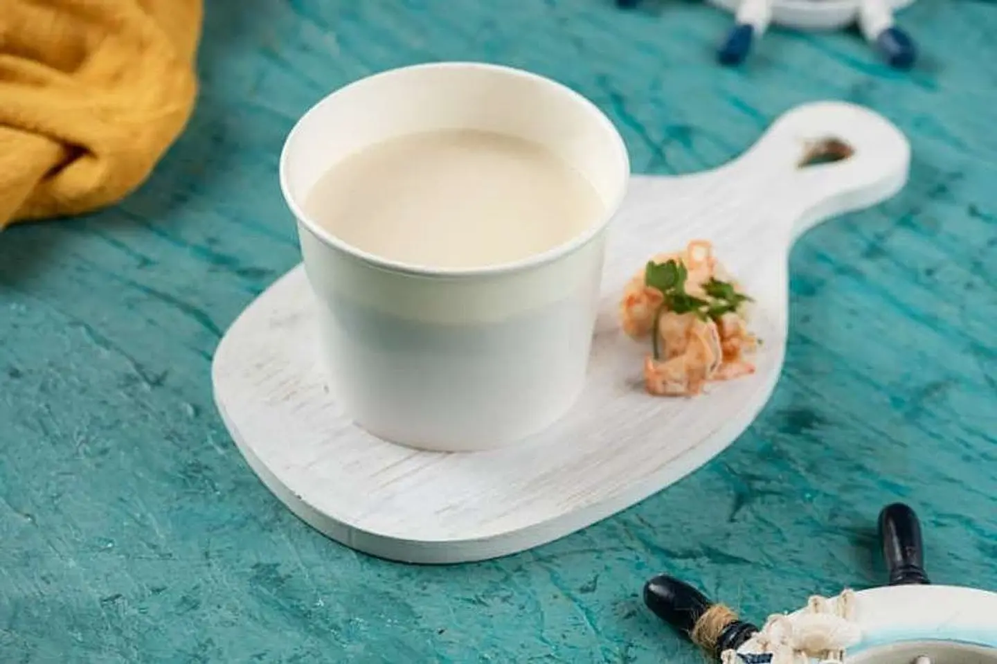 شوربة أوبريشن سي فود بالكريمة