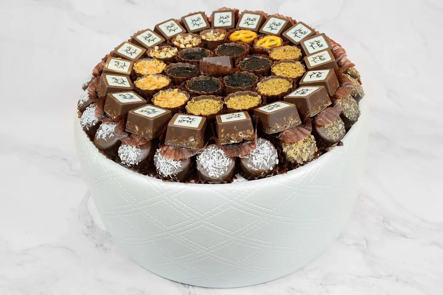 Exposed Chocolate Leather Tray