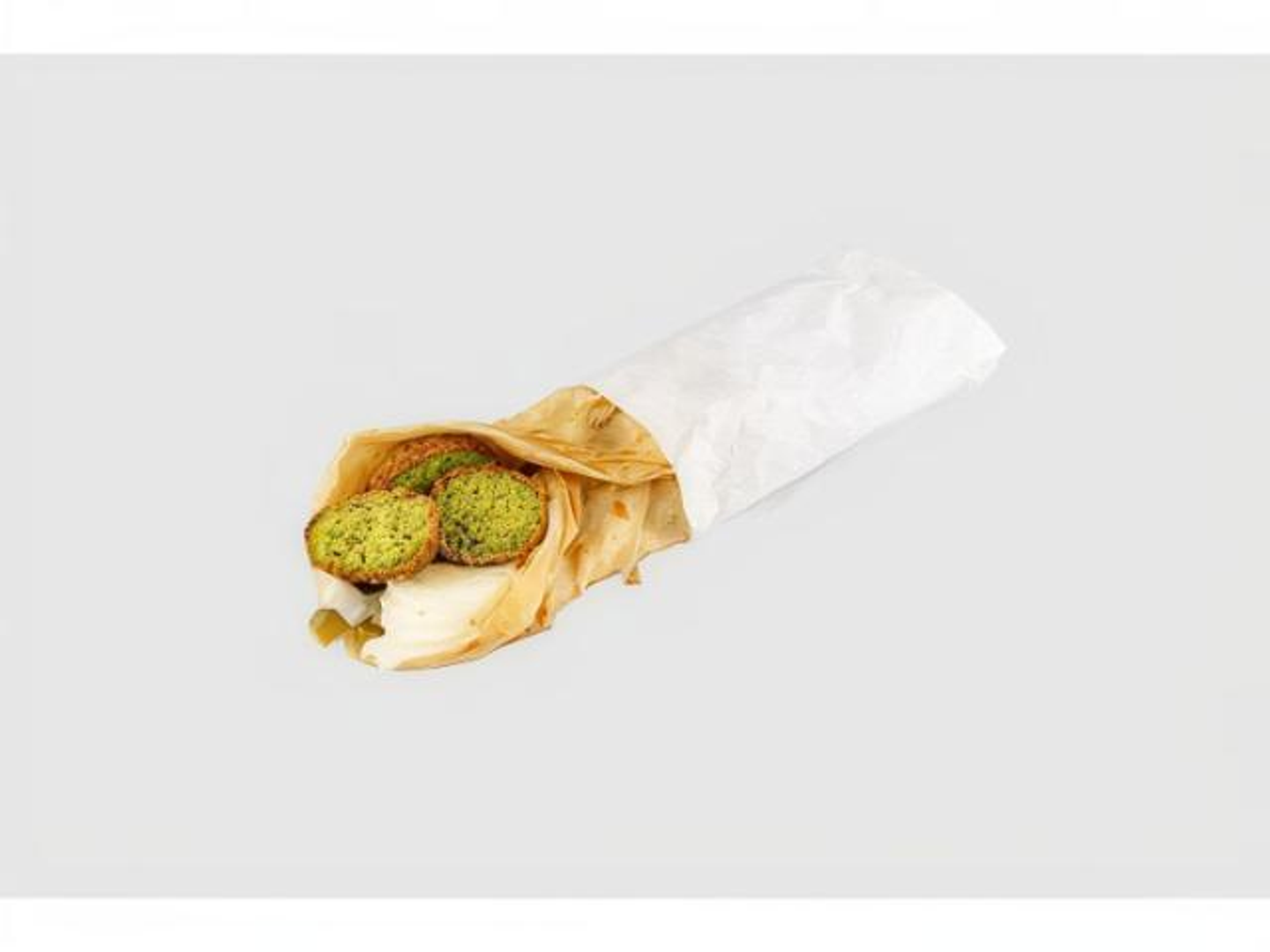 Falafel And Cheese Chapati