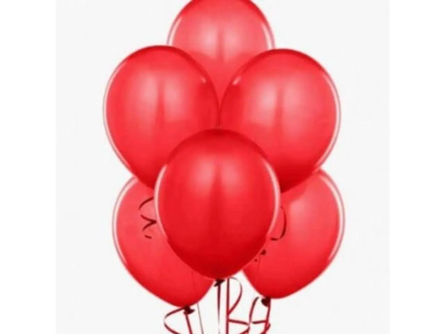 بالون هيليوم 6 حبات أحمر