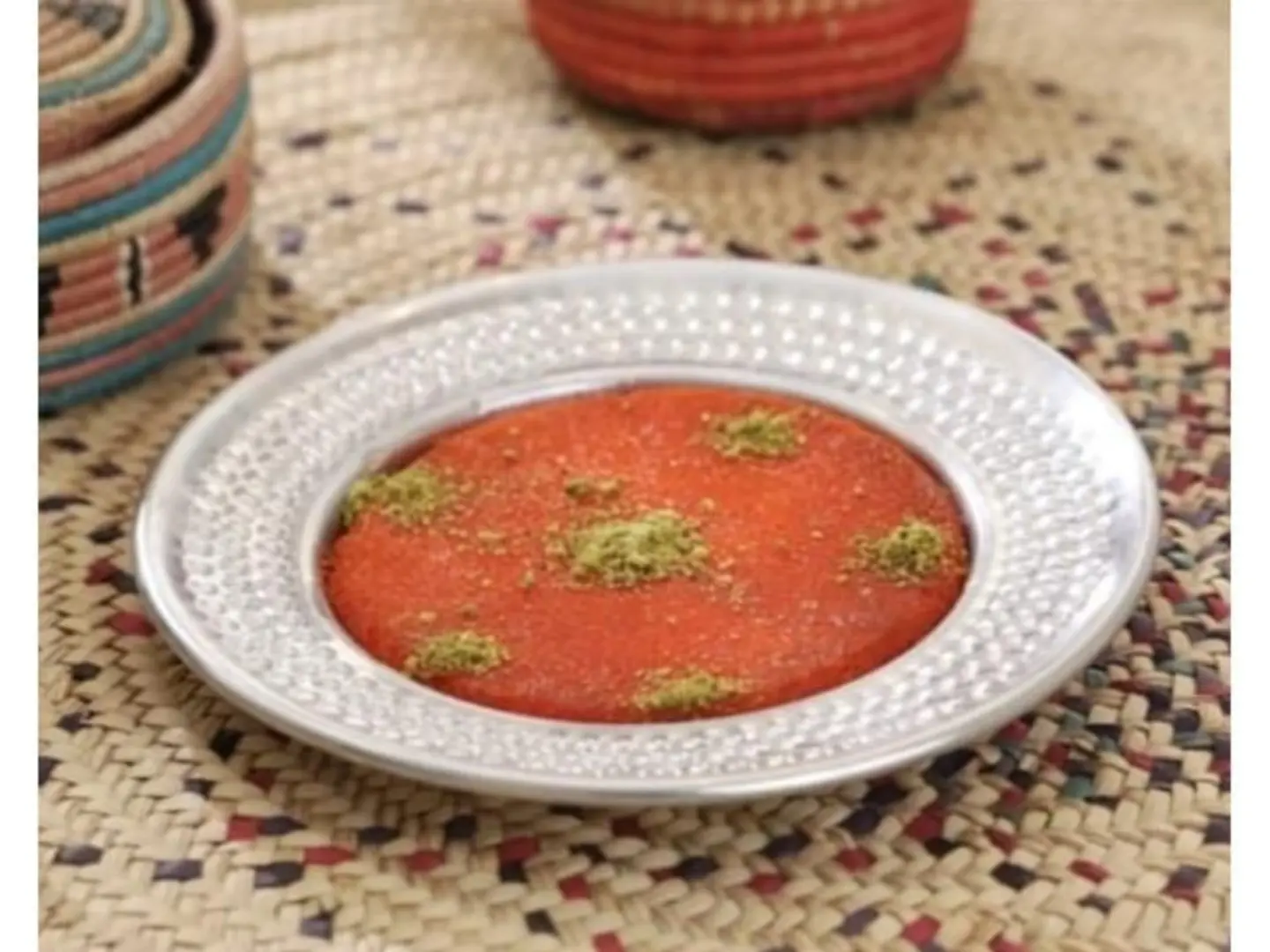 كنافة قشطة مع جبن نابلسي