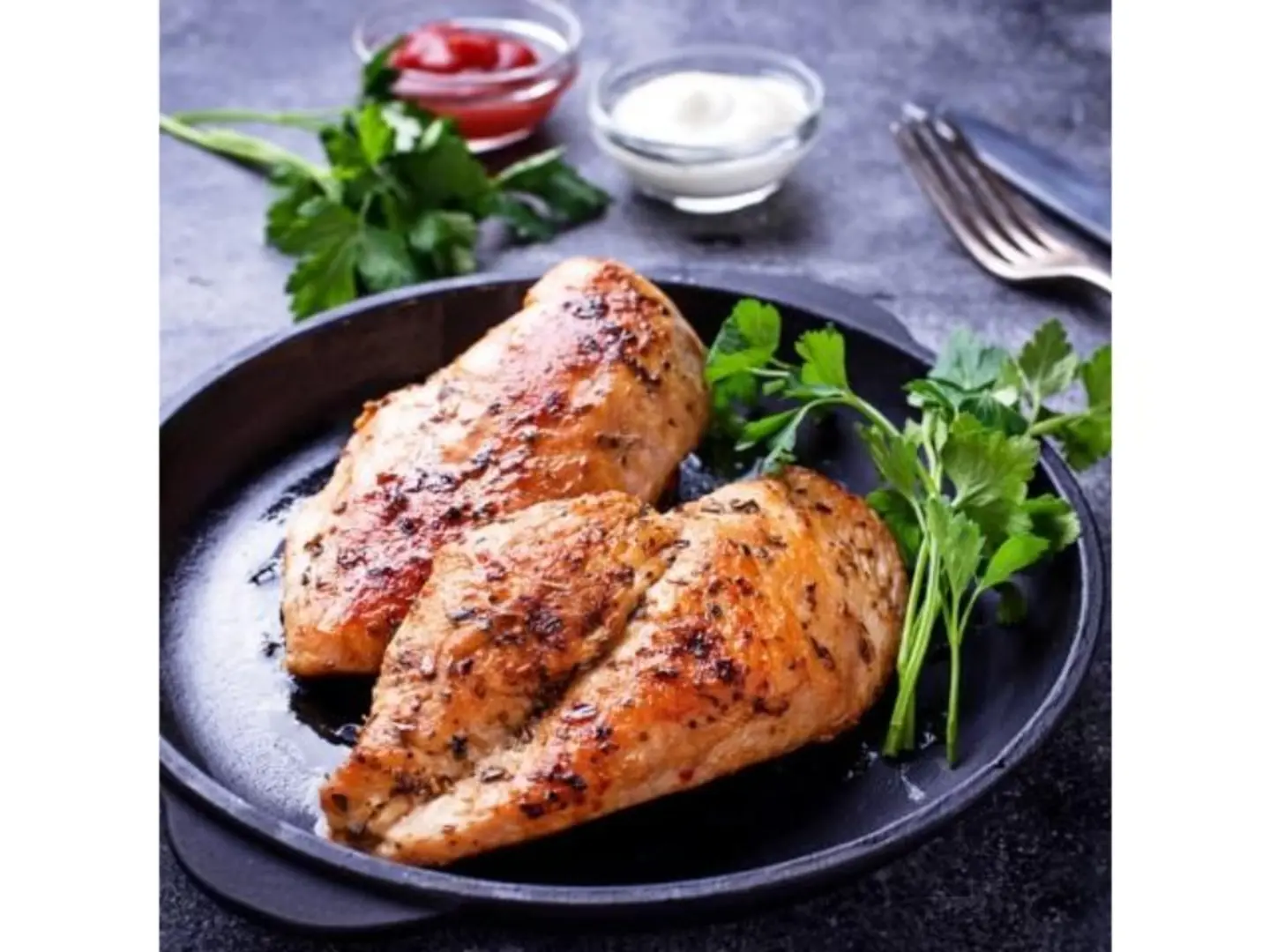 Half Roasted Oven Chicken Meal, Breast