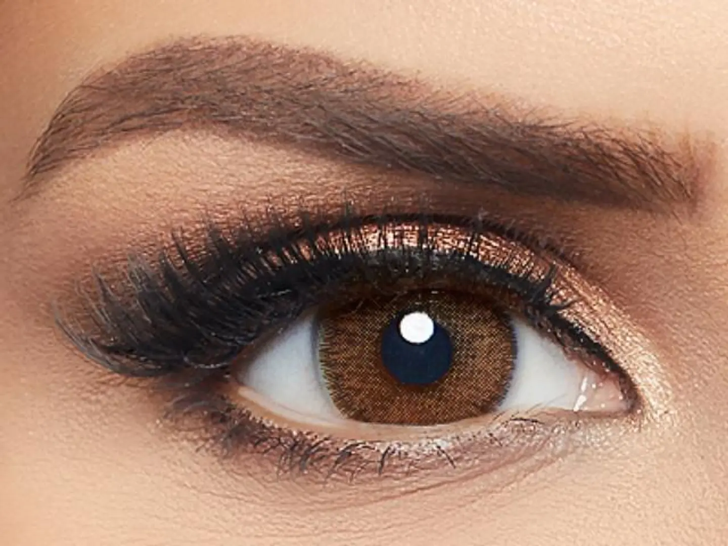 Layala Chocolate Brown Plain Colored Lenses Pack Of 2 Contact Lens Replacement 3 Months