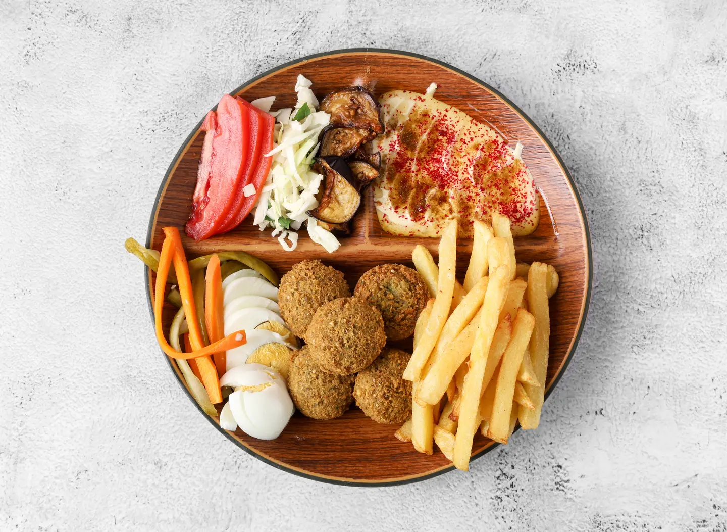 صحن مشكل كبير