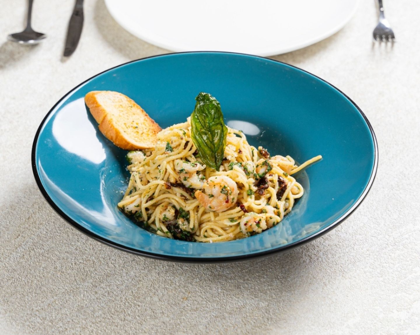 Shrimp Aglio Olio Pasta
