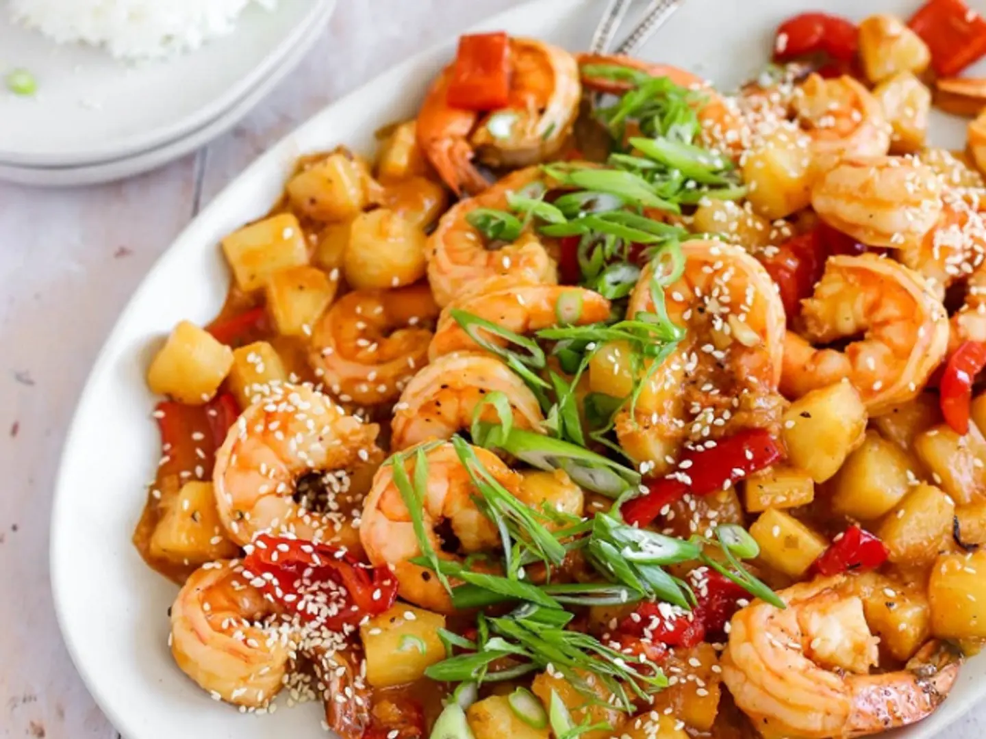 Prawns Szechuan Sizzler