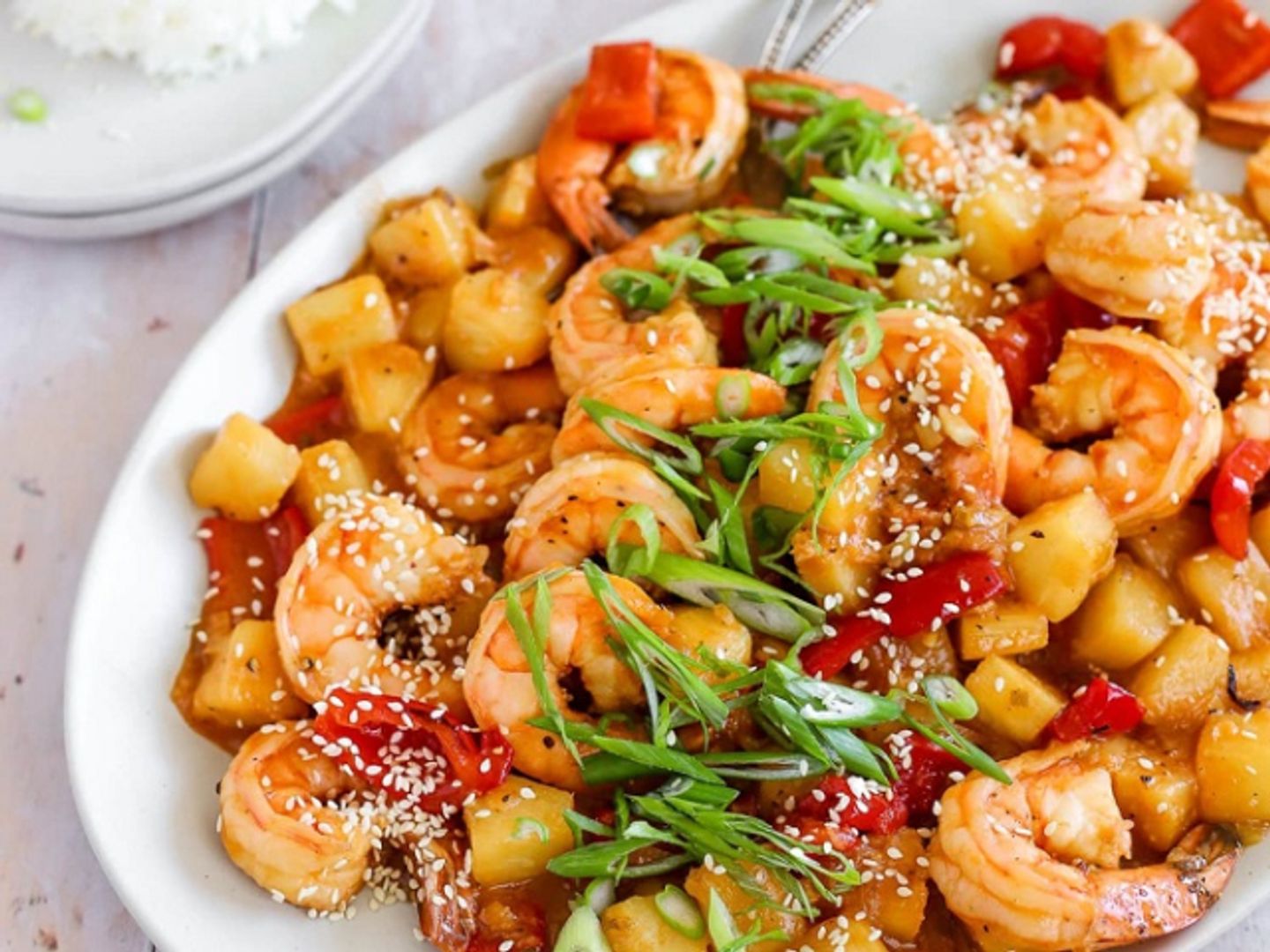 Prawns Szechuan Sizzler