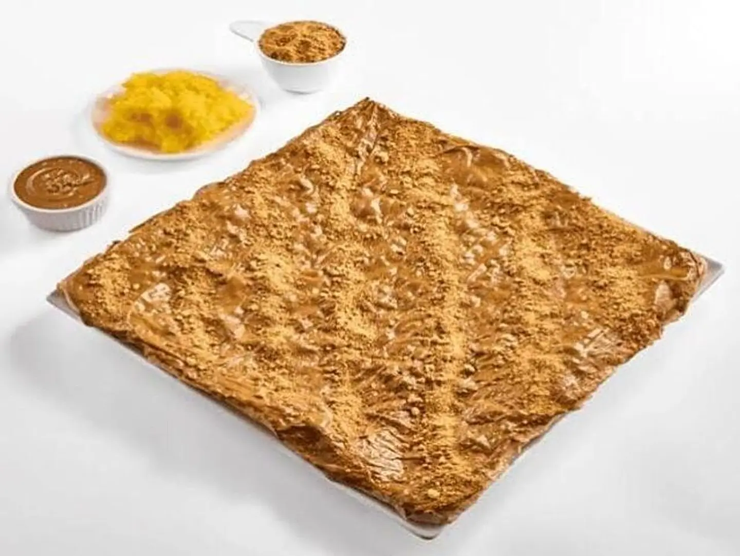 فطيره زبده اللوتس وسط