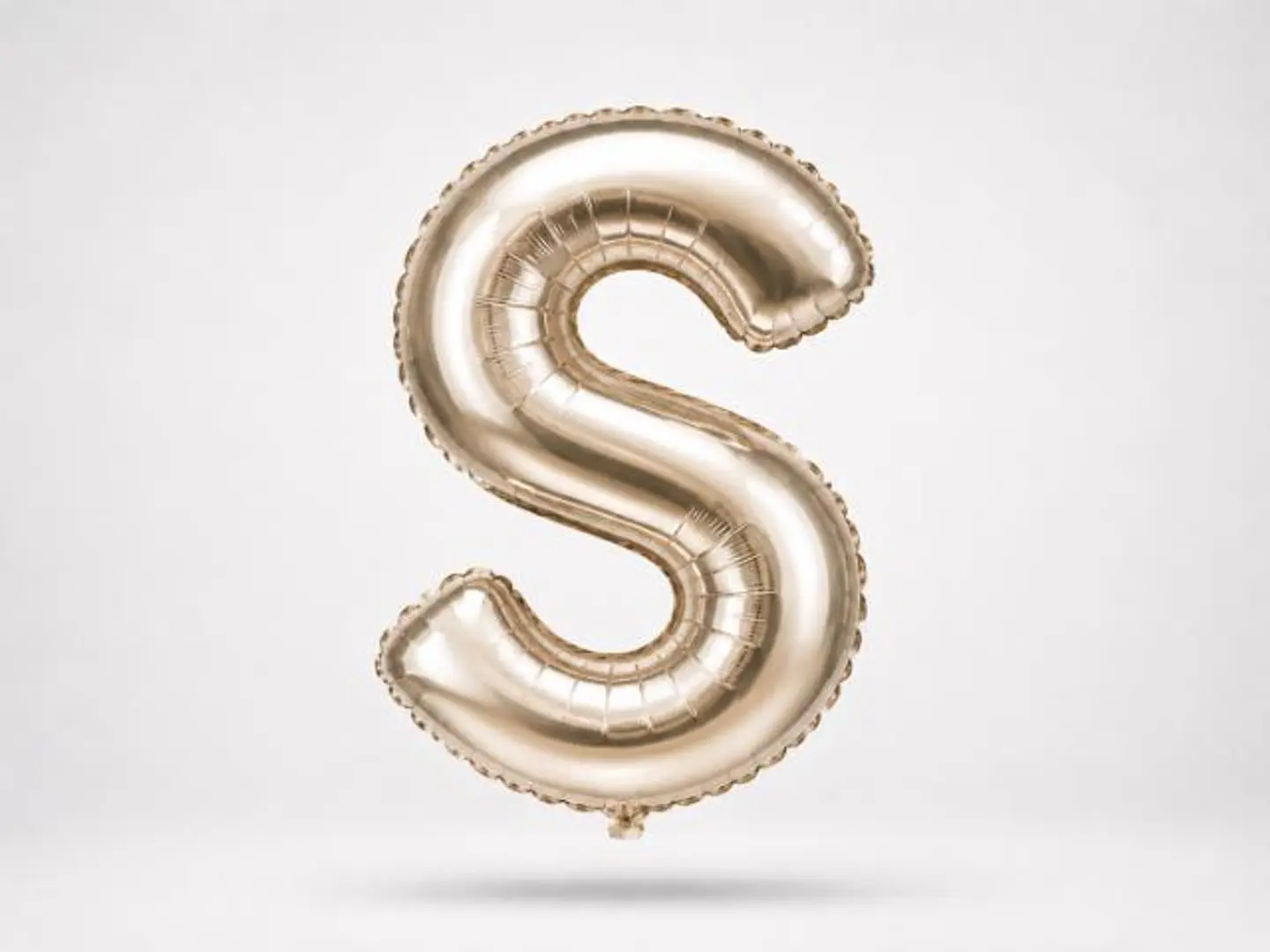 Silver Balloon Letter S