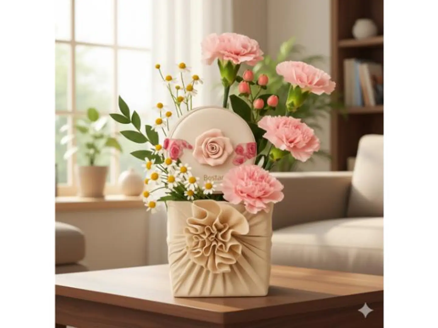 مزهرية زهور بوستاني روز بوكس ​​ زهور وشوكولاتة