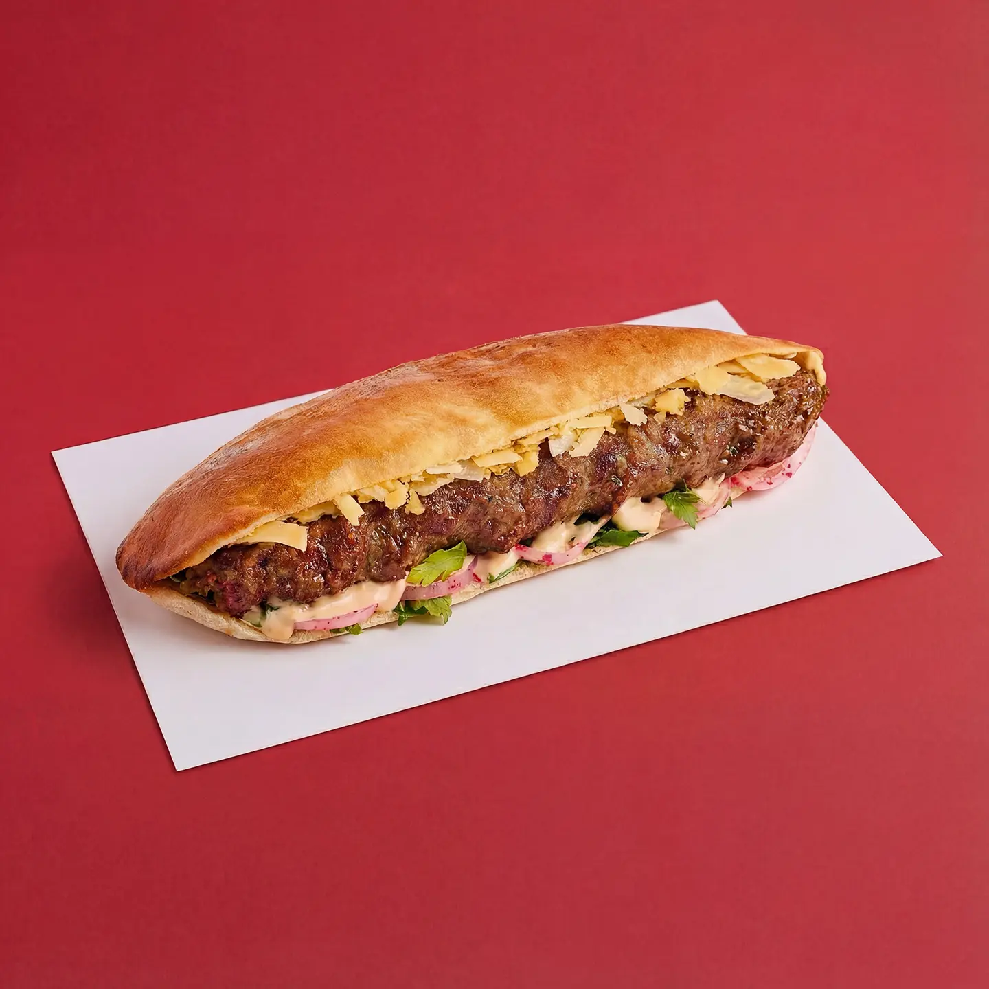 صمونة كفته لحم