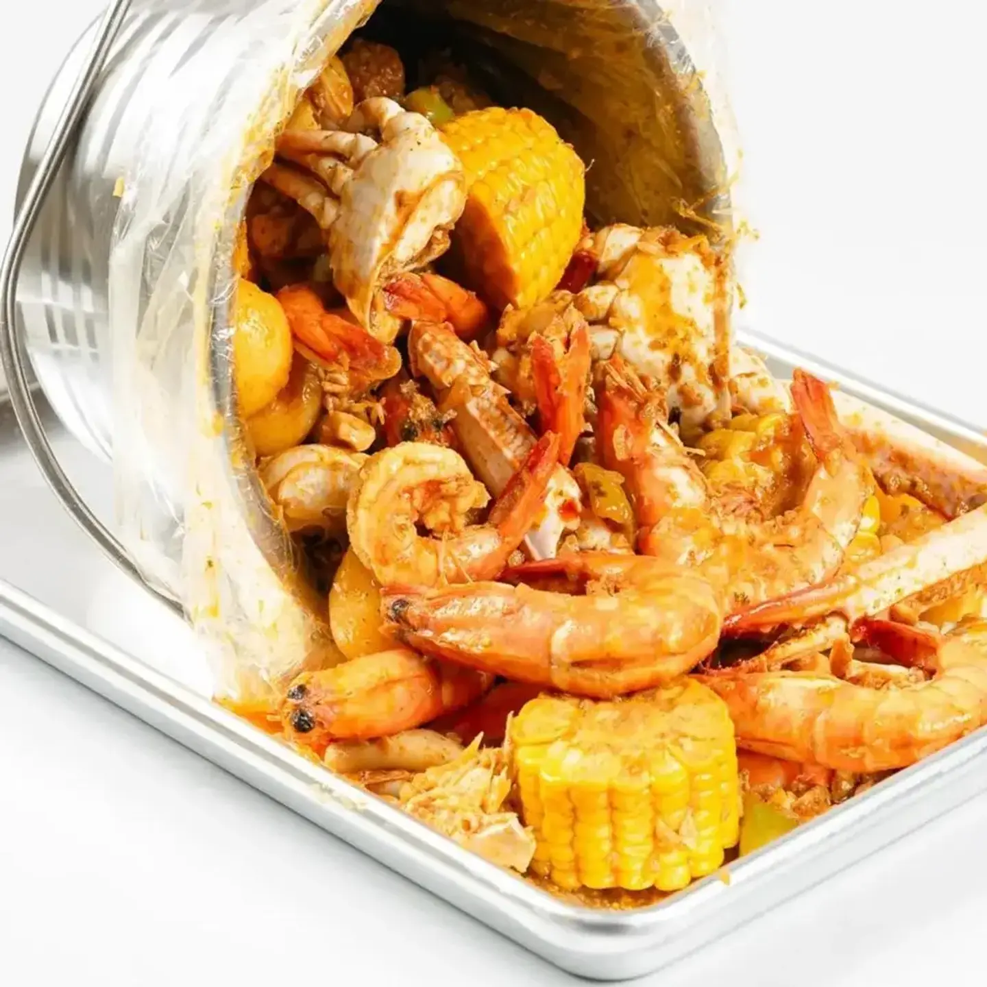 Shrimp Bucket White Sauce