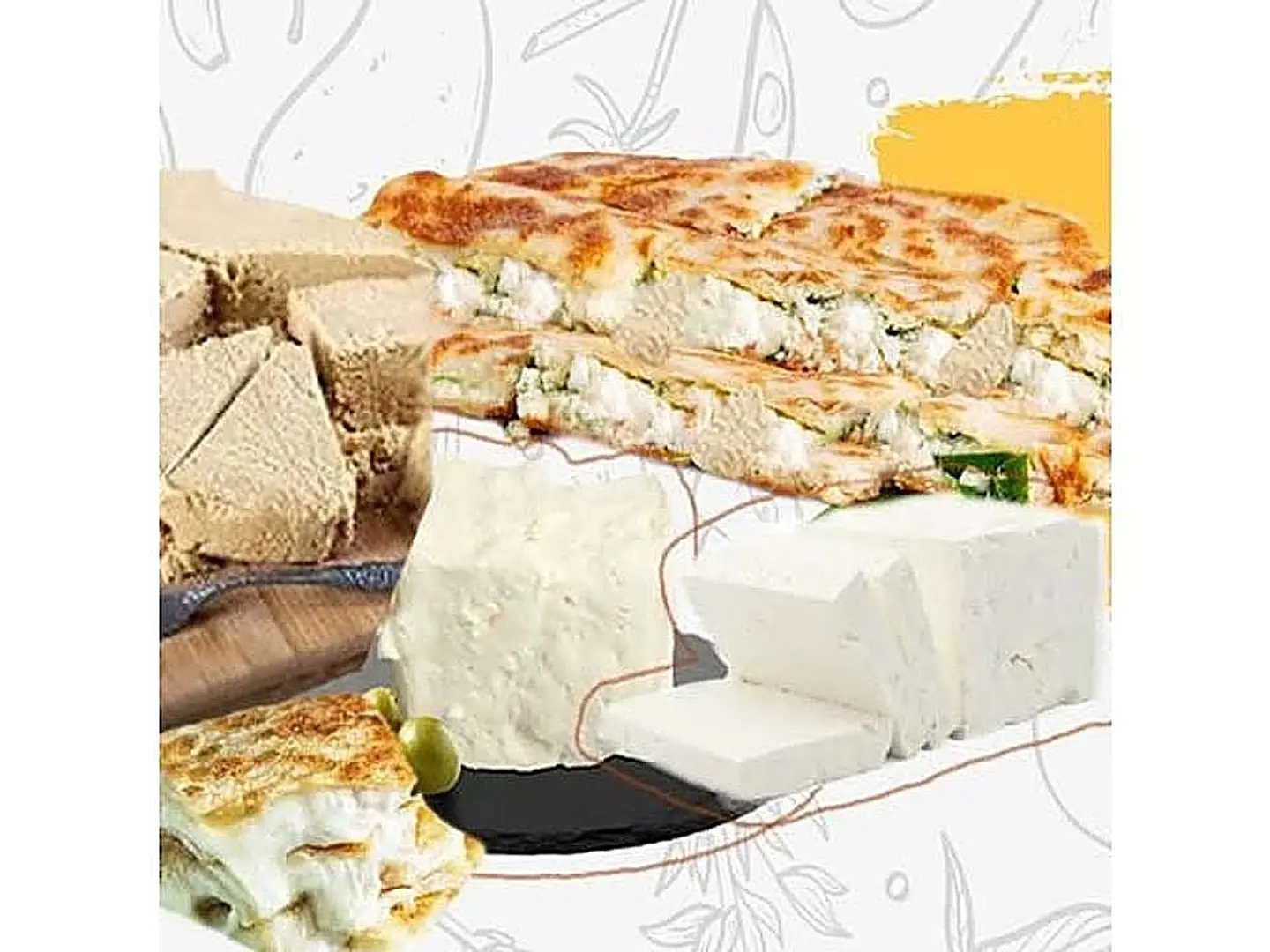 Mutabbak With White Tahini Halva