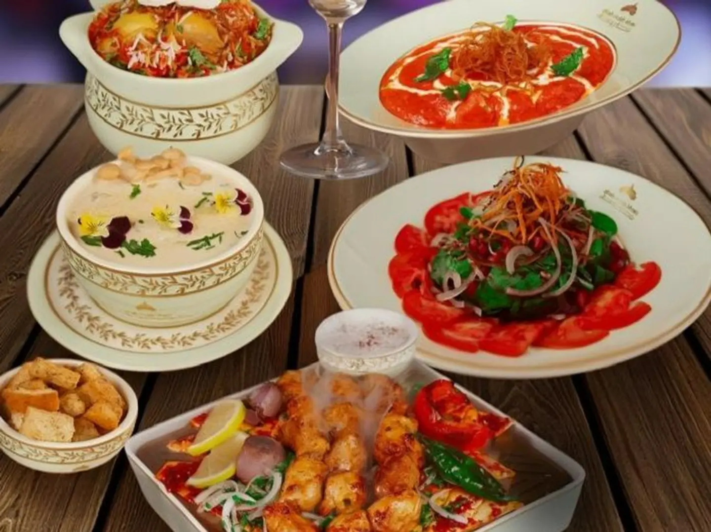 كومبو برياني سادة ودجاج تكا مسالا وخبز و2بيبسي