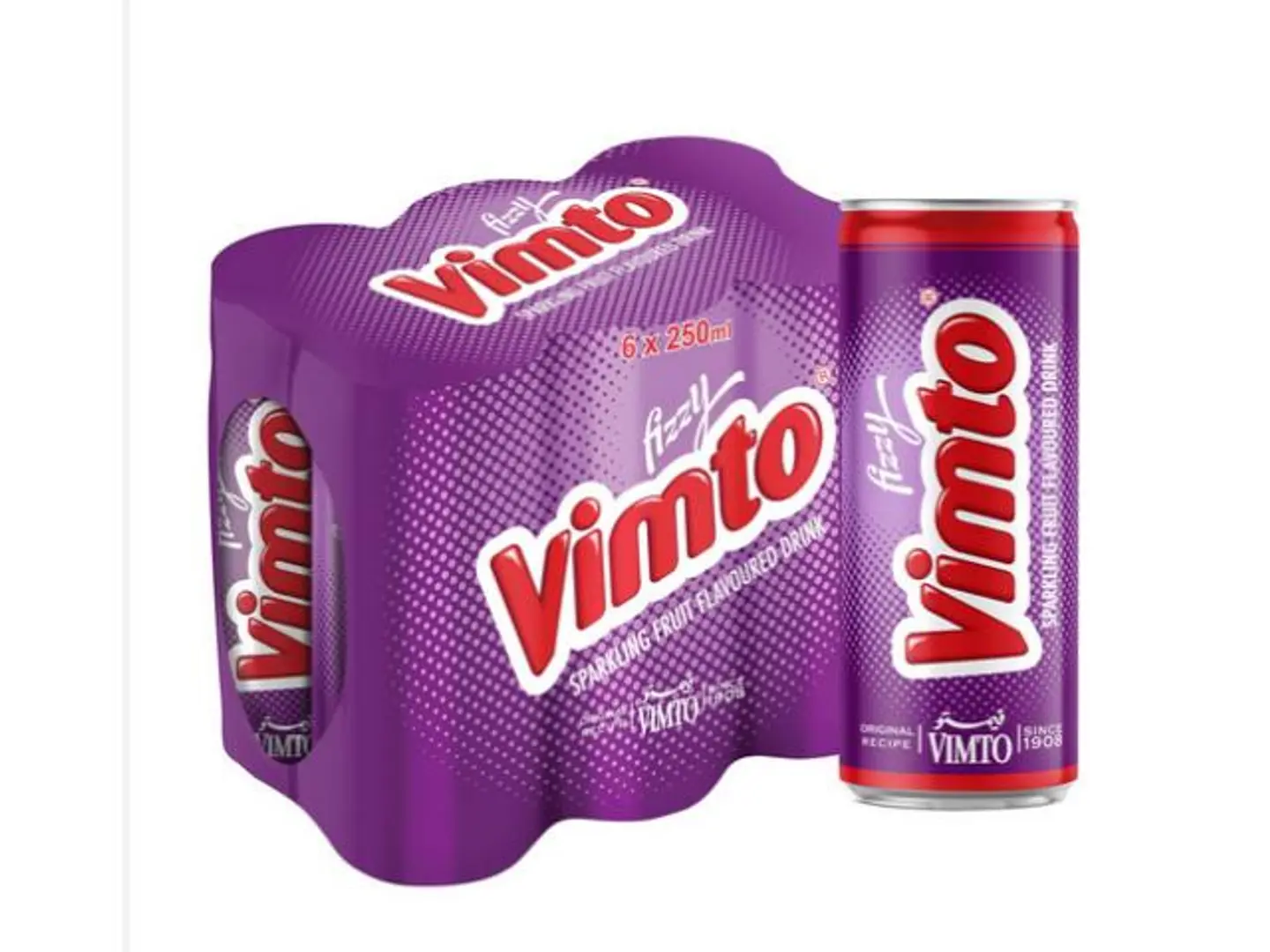Vimto Fruit Flavor Syrup 250 Ml 4 Cans