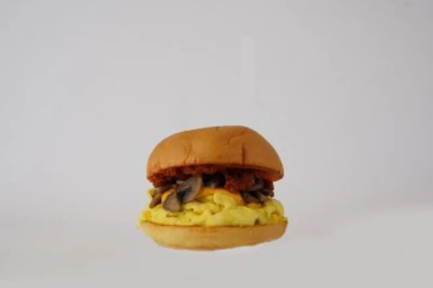 Scrambled Egg With Mushroom Sandwich